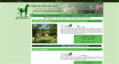 Desktop Screenshot of giteetcheval.com